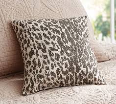 * inside seams are serged to prevent. Leopard Beaded Dec Decorative Pillow Cover Pottery Barn