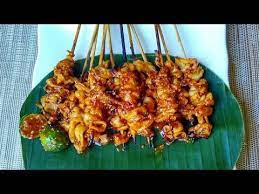 Resep Dan Cara Membuat Sate Jamur Tiram Bumbu Kacang Yang Enak Vegetarian Satay Youtube Resep Ayam Tandoori Makanan