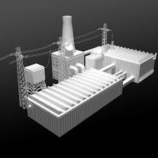 3d Lwo Factory Buildings Low Poly Low Poly Low Poly 3d Models Low Poly Models
