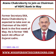 Hdfc bank is india's largest private sector bank by assets and by market capitalisation as of april 2021. Whispers In The Corridors S Tweet Atanu Chakraborty To Join As Chairman Of Hdfc Bank In May Hdfc Hdfcbank Whispersinthecorridors Sensex Gujarat 14april à¤• à¤•à¤° à¤¤ à¤¯ à¤° à¤¹ à¤¨ à¤¦ à¤¨à¤µà¤µà¤° à¤· à¤¨à¤µà¤° à¤¤ à¤° Gudipadwa