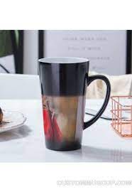 Warm coffee lowers the amount of heat stored inside your. Custom Mugs And Personalized Mugs Big Size Heat Sensitive Color Changing Coffee Cup Personalized Mug 16oz Latte Mug Order Online