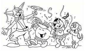 Greifen sie mit ihrem kind zu den buntstiften. Fasching Ausmalbilder