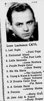 In Winnipeg decades ago, CKY Radio was a real rocker station...they  released these hit parade charts every week, and many of us rushed downtown 