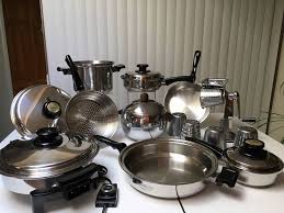 About 5 or so years ago west bend closed its' us manufacturing and the waterless cookware business. 18pc Kitchen Craft Waterless Cookware Set Usa Stainless Steel W Liquid Oil Core Electric Skillet Penguin Server Saladmaker 5ply 7 Ply T304 Cookware Set Kitchen Craft Cookware Kitchen Crafts