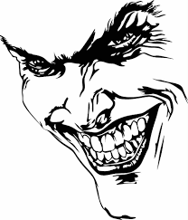 Black And White Vector Sticker Joker Vinyl Decal Graphic Choose Your Color And Size Joker Face Joker Drawings Joker Art