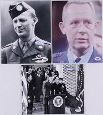 Lot of (3) Signed Medal of Honor Recipient 8x10 Photos with Bernard Fisher,  Thomas Hudner & Melvin Biddle (PSA COA)