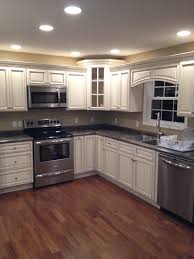 Signature Pearl Cabinets With Slate Sequoia Countertops Leslie County Ky White Kitchen Renovation Affordable Farmhouse Kitchen White Kitchen Design