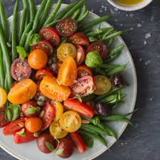 Sicilian Haricots Verts And Tomato Sicilian Haricots Verts And Tomato Salad Celebrating Summer A Little Early Becau Healthy Salad Recipes Tomato Tomato Salad