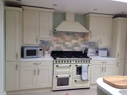 Wren Kitchen Shaker Style Sage Green And Alaska Cream Cream Smeg Oven And Hood Laura Ashley Tiles Shaker Style Kitchens Wren Kitchen Kitchen Styling