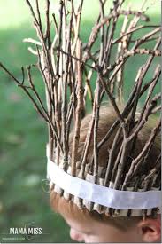 Fancy Stick Crown Nature Crafts Twig Crafts Nature Kids