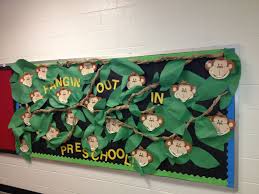 Using the same coloured book cover for a single subject can help your students to become more. Pin By Cheryl Hawkins On Preschool Stuff Monkey Bulletin Boards Preschool Bulletin Preschool Bulletin Boards