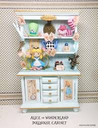 Dollhouse Alice in Wonderland Filled Hutch, Cabinet ...