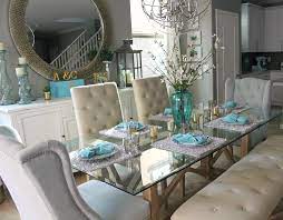 Cayden dining room set steve silver furniture | furniture cart. 42 Incredible Teal And Silver Living Room Design Ideas Roundecor Dining Room Teal Home Decor Dining Room Table