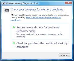 Test Your Computer's Memory Using Windows Vista Memory Diagnostic Tool