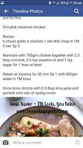 Cincalok Chicken Thermomix Recipes Chicken Recipes Steam Chicken Recipe