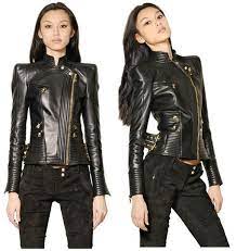 Does Miranda Kerr Have The Coolest Jackets Or What Balmain Jacket Leather Bomber Jacket Balmain Leather Jacket