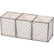 What is chicken wire and how is it used? Chicken Wire Baskets In Rust Finish Set Of Three Decor Baskets Home Garden Worldenergy Ae