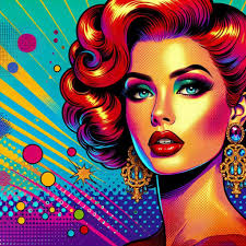 Pop art meets 70's retro Pin up