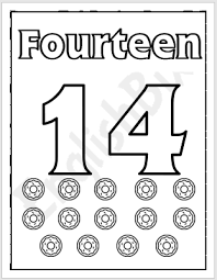 Want to know what colors look good together? Number 14 Coloring Page For Kids Englishbix