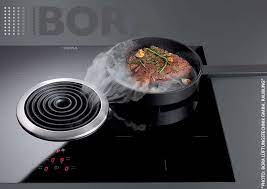 bora l aspiration au coeur de votre plan de travail plan de travail cuisine hotte aspirante