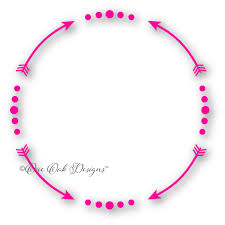 Arrow Circle Monogram Frame Svg Monogram Frame Free Monogram Circle Monogram