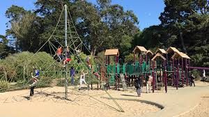 Vintage Carousel And Playground At The Koret Children's Quarter