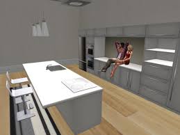 The white stools clustered around the workspace beckon family members and visitors to lend a hand with. Second Life Marketplace Yupe Modern Kitchen Island White