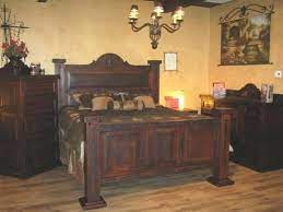 Dark Bedroom Set With Texas Star Rustic Furniture Hacienda Furniture Furniture Depot