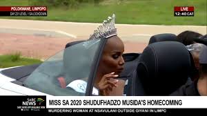 Shudufhadzo musida has been crowned miss sa 2020. Cheers Greet Miss Sa 2020 Shudufhadzo Musida S Homecoming Youtube