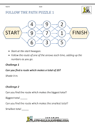 Ixl offers hundreds of first grade math skills to explore and learn! Free Math Puzzles Addition And Subtraction