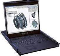 1U 20" HDMI Rackmount Monitor Keyboard with combo USB and ...