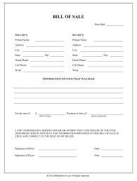 This serves as a legal receipt from the buyer to the seller documenting both the change in ownership and the purchase price. General Bill Of Sale Form