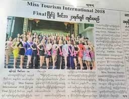 Independent media is under attack in myanmar. Mti 2018 In Myanmar Newspaper Miss Tourism International