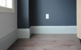 Modern and minimal flat baseboards. One Room Challenge Week Three Ice Storms Floors And Baseboards House By The Bay Design