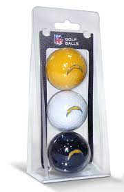 San Diego Chargers 3 Pack Of Golf Balls Golf Ball San Diego Chargers Team Golf