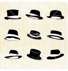 Collection Of Vintage Hats Vector Image On Vectorstock Hat Vector Hats Vintage Business Logo Inspiration