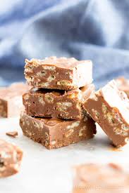 Tahitian vanilla ice cream, caramel sauce, crunchy chocolate pearls. 3 Ingredient Chocolate Peanut Butter Crunch Bars Gluten Free Vegan Dairy Free One Bowl Beaming Baker