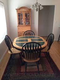 Pretty Providence A Frugal Lifestyle Blog Recipe Tile Top Tables Tile Tables Table Makeover