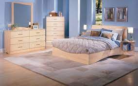 Our solid wood bedroom furniture sets are handcrafted in vermont and guaranteed to last a lifetime. Natural Wood Finish Modern Platform Bed W Optional Case Pieces