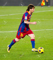 Barcelona Spain December 13 2010 Lionel Messi 10 In Action During The Spanish Soccer League Match