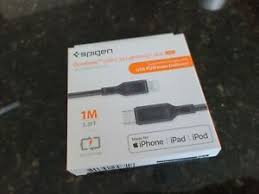 Spigen C10CL DuraSync USB-C to Lightning Cable, 3ft - Black (8933) | eBay