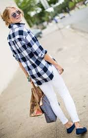 Image Result For Black And White Check Button Down Women Plaid Shirt Outfits Checkered Shirt Outfit Fashion