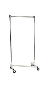 36 In Heavy Duty Z Rack Garment Rack W Single Rail In White Garment Racks Clothing Rack Dining Storage