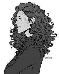 pin by perci jackson on draw hair illustration elf art curly drawing braided black hairstyles 2018