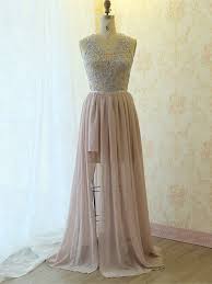 Aktuelle mode für jeden anlass. Kleider Fur Hochzeit Brautjungfernkleider Lang Rosa Spitze Chiffon Fliessend