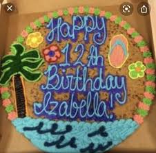Birthday Cookie Cake Ideas Pin By Bobette Seymour On Cookie Cakes In 2020 Cookie Cake Birthday Cookie Cake Designs Luau Cookies