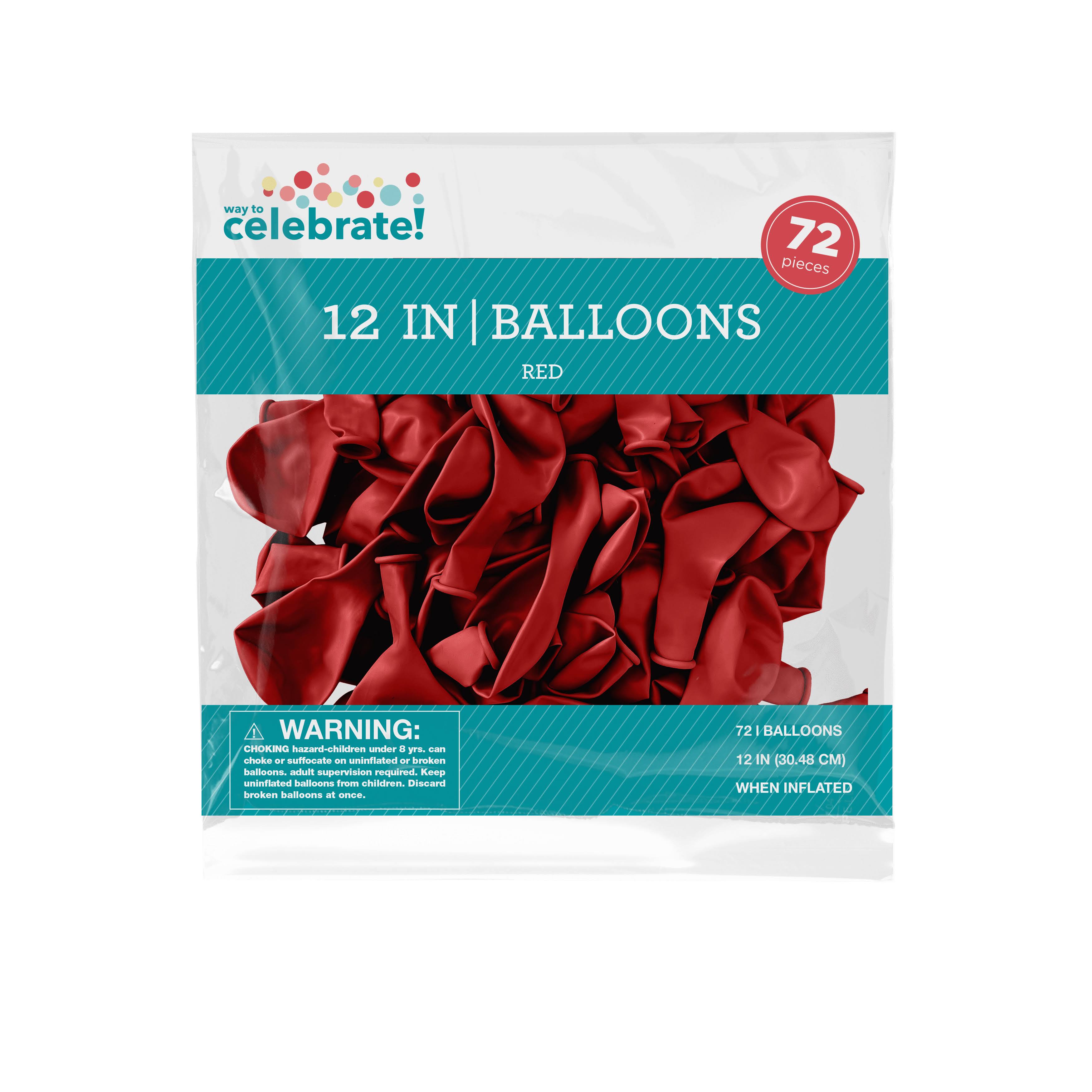 12 inch Red Latex Balloons