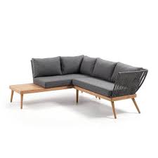 Lounge Sofaecke In Grau Webstoff Eukalyptusholz Moebel Liebe Com Kissen Sofa Designer Couch Sofa Design