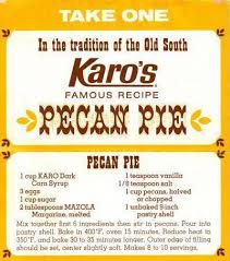 Karo S Pecan Pie Karo Pecan Pie Pecan Pie Recipe Pecan Pie