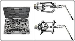 After separation, use a puller (not included) to remove them from the shaft. Skf Tmhc 110e Hydraulic Bearing Puller Kit